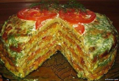 Рецепт закусочного торта из кабака фото