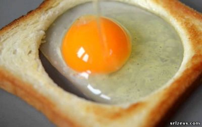 Рецепт яичницы в хлебе фото